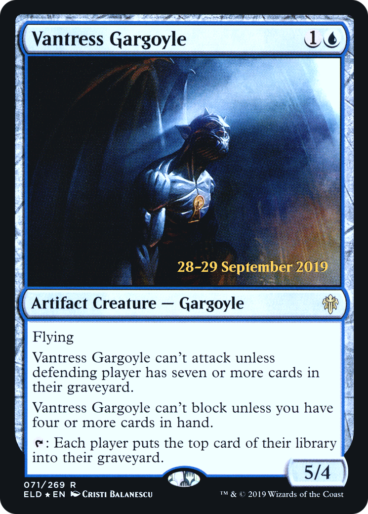 Vantress Gargoyle (PRE-071) [Throne of Eldraine Promos] Foil MTG Single Wizards of the Coast
