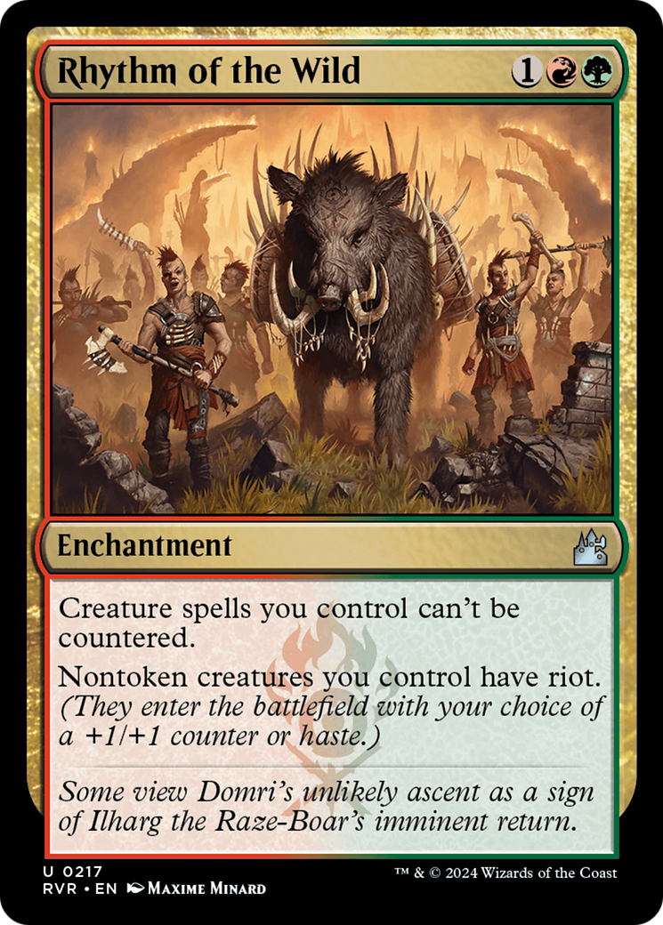 Rhythm of the Wild (RVR-217) [Ravnica Remastered] MTG Single Wizards of the Coast
