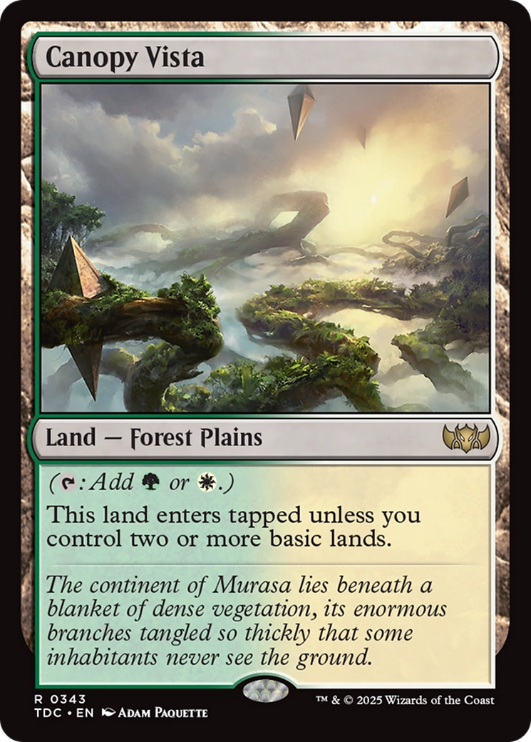 Canopy Vista (TDC-343) [Commander: Tarkir: Dragonstorm] MTG Single Wizards of the Coast