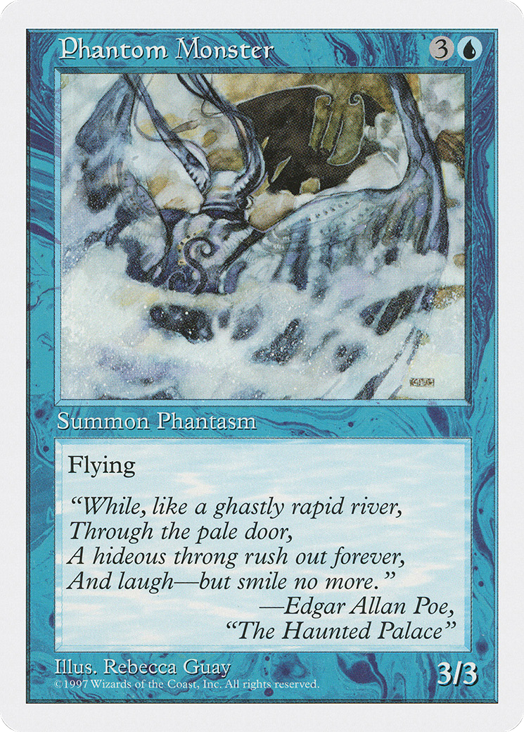Phantom Monster (5ED-108) [Fifth Edition] MTG Single Wizards of the Coast
