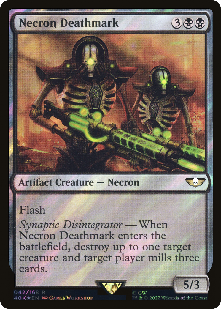 Necron Deathmark (40K-42★) [Warhammer 40,000 Commander] Foil MTG Single Wizards of the Coast