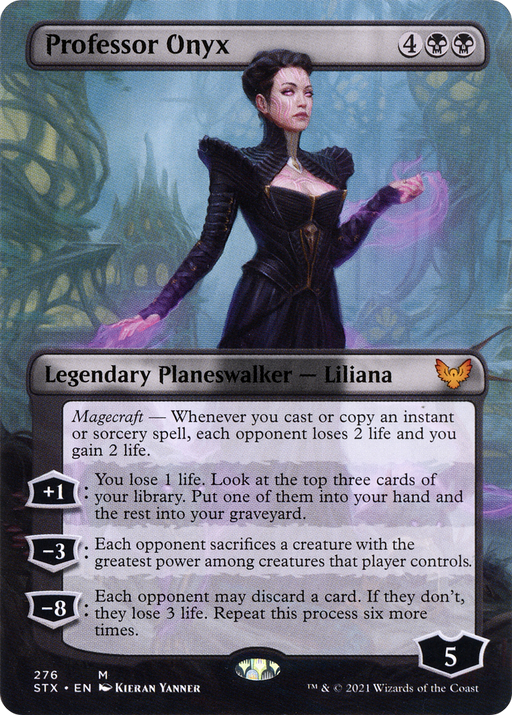 Professor Onyx (STX-276) [Strixhaven: School of Mages] (Borderless) Foil MTG Single Wizards of the Coast