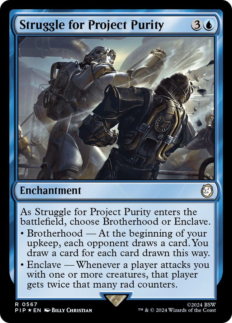 Struggle for Project Purity (Surge Foil) (PIP-567) [Fallout] Foil MTG Single Wizards of the Coast