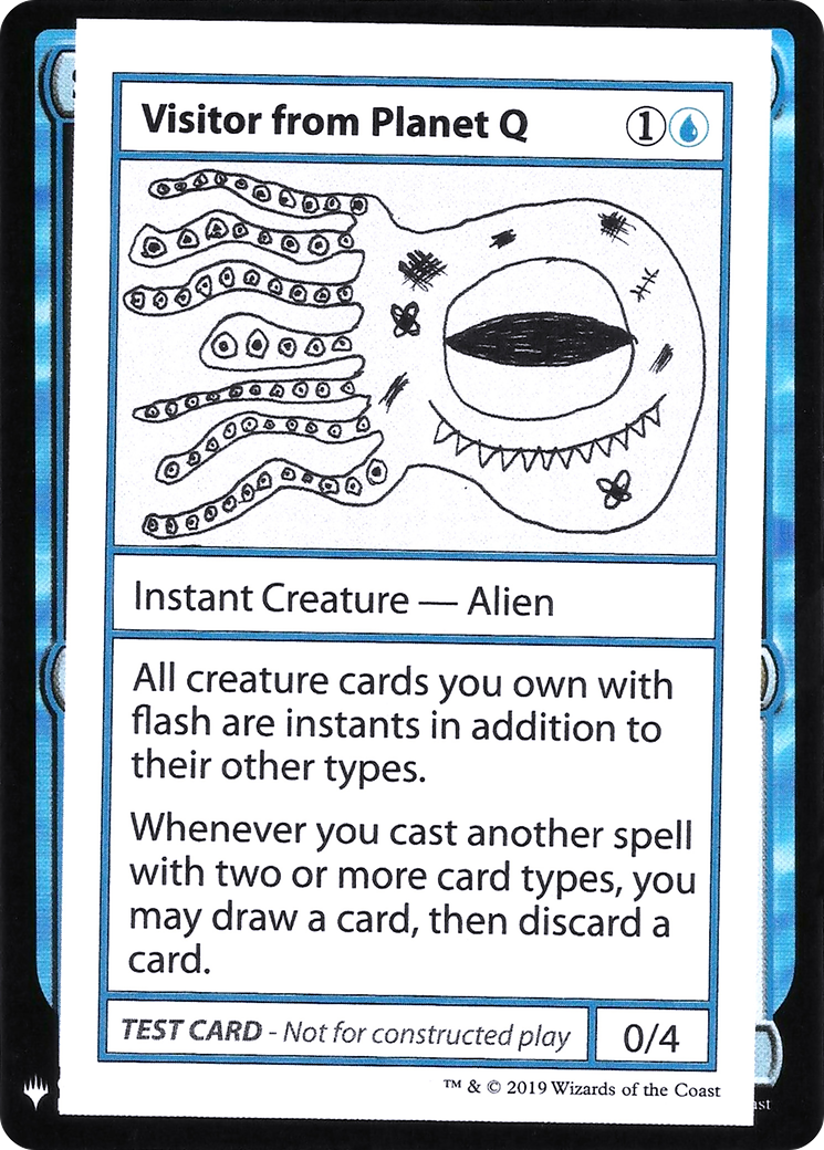 Visitor from Planet Q (CMB1-) [Mystery Booster] Playtest Cards 2019 MTG Single Wizards of the Coast