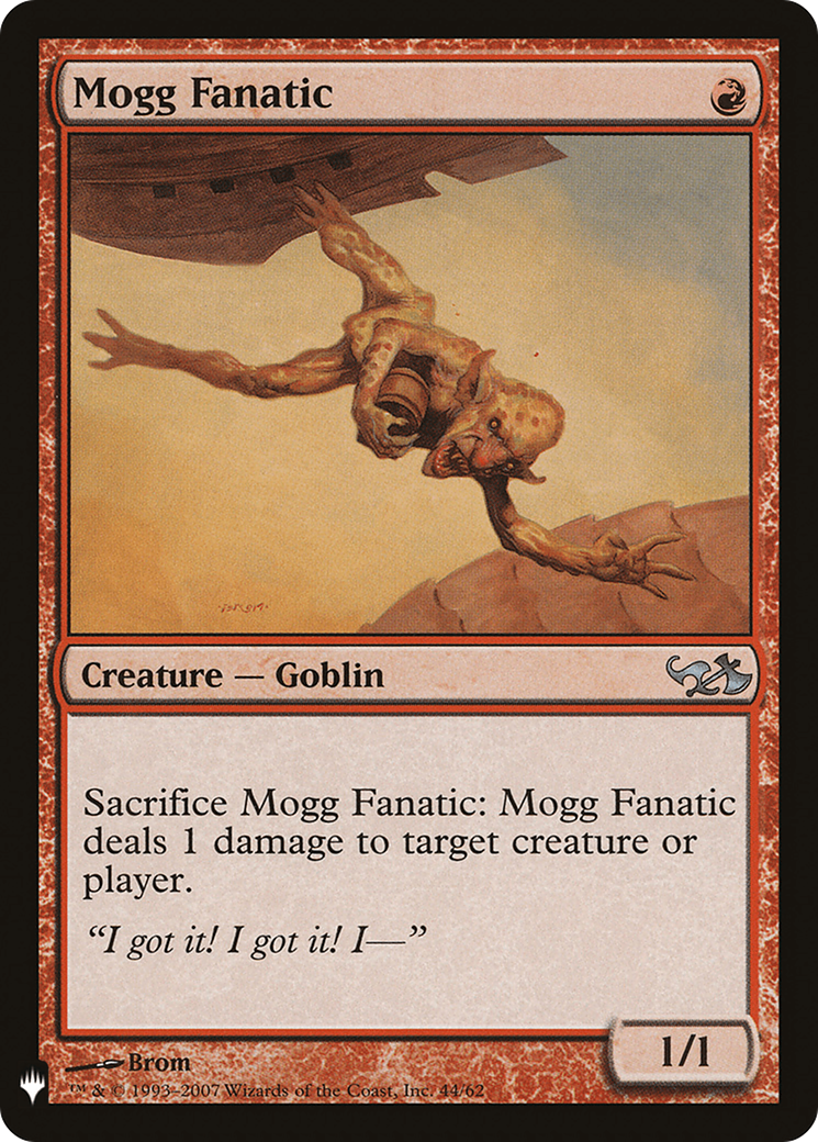 Mogg Fanatic (LIST-DD1-44) [Mystery Booster] The List MTG Single Wizards of the Coast