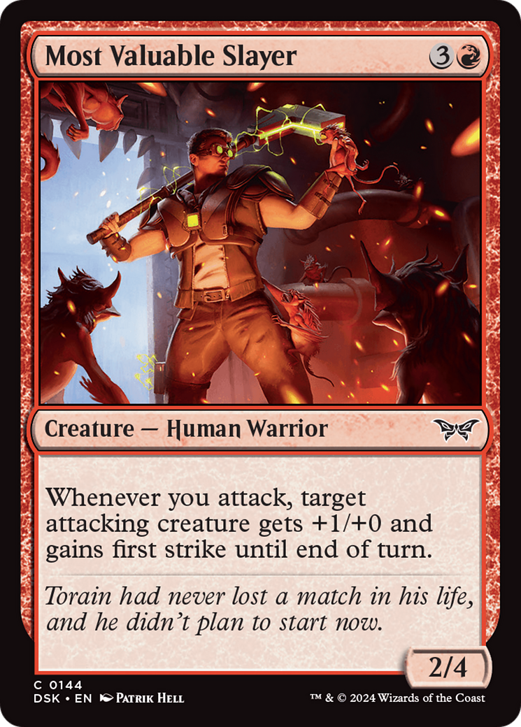 Most Valuable Slayer (DSK-144) [Duskmourn: House of Horror] MTG Single Wizards of the Coast