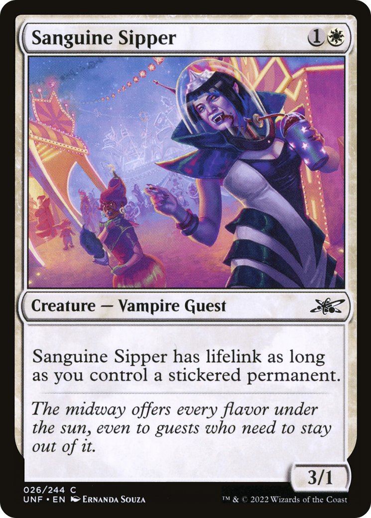 Sanguine Sipper (UNF-026) [Unfinity] Foil MTG Single Wizards of the Coast