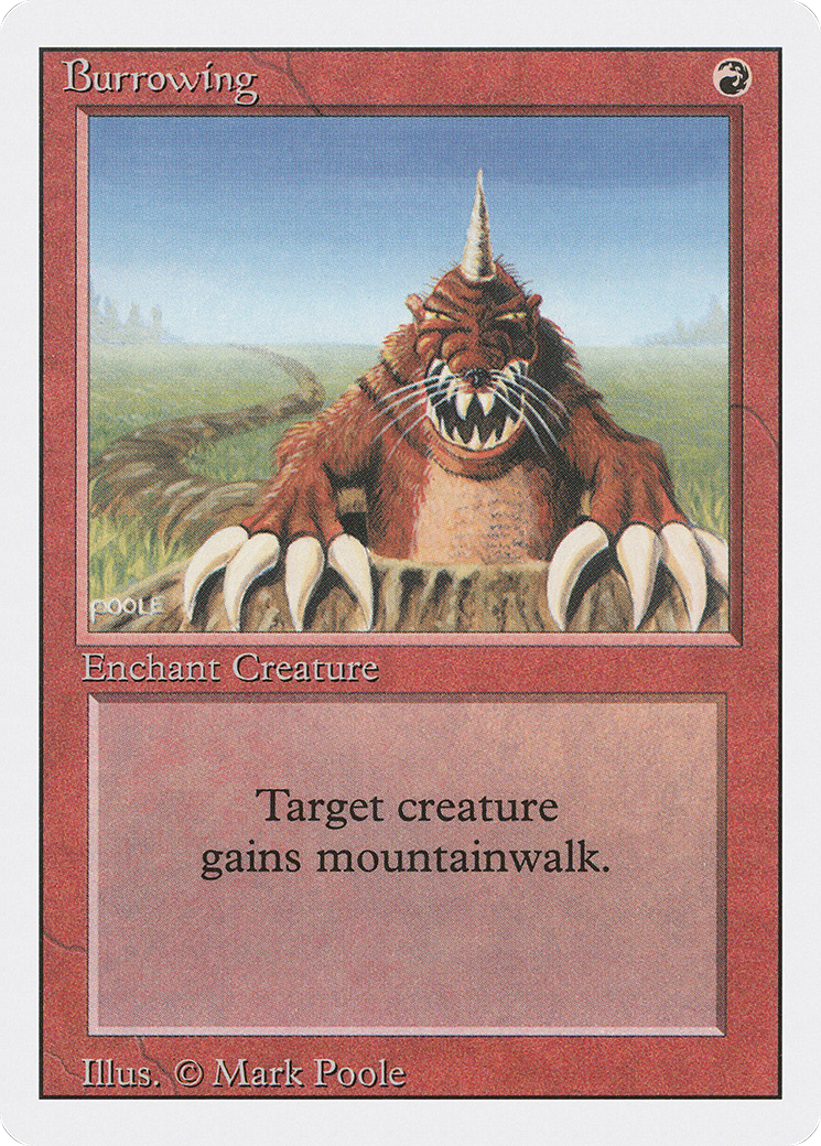Burrowing (3ED-140) [Revised Edition] MTG Single Wizards of the Coast