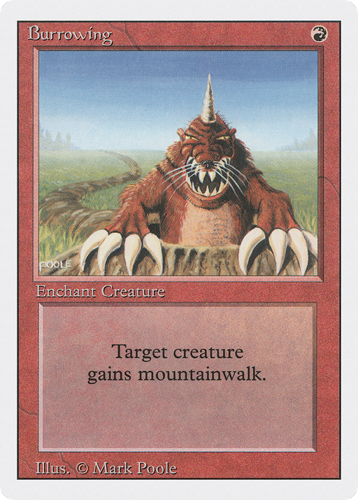 Burrowing (3ED-140) [Revised Edition] MTG Single Wizards of the Coast