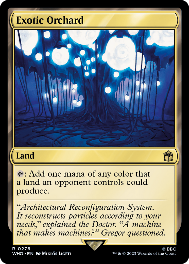 Exotic Orchard (WHO-276) [Doctor Who] Foil MTG Single Wizards of the Coast