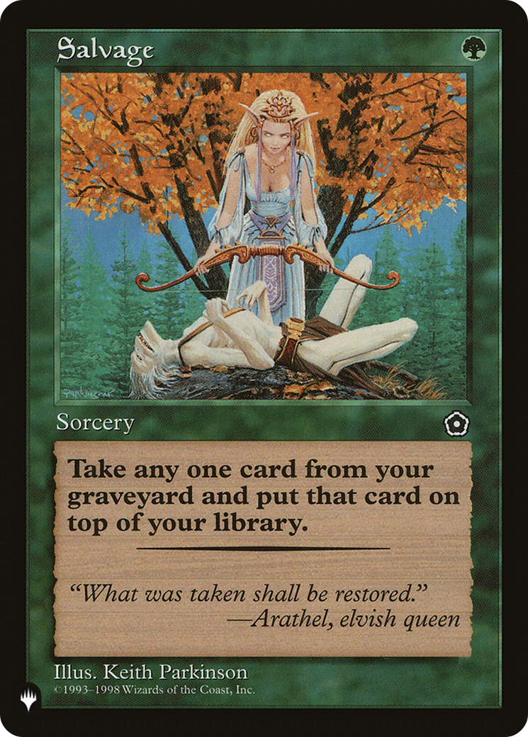 Salvage (LIST-P02-145) [Mystery Booster] The List MTG Single Wizards of the Coast