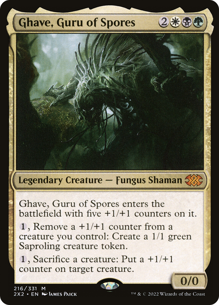 Ghave, Guru of Spores (2X2-216) [Double Masters 2022] Foil MTG Single Wizards of the Coast