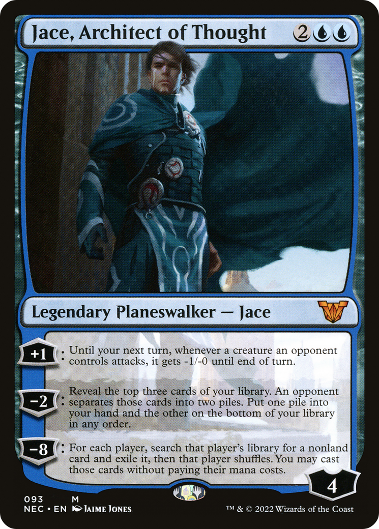 Jace, Architect of Thought (NEC-093) [Neon Dynasty Commander] MTG Single Wizards of the Coast