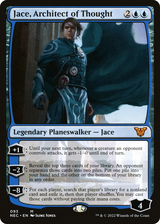 Jace, Architect of Thought (NEC-093) [Neon Dynasty Commander] MTG Single Wizards of the Coast