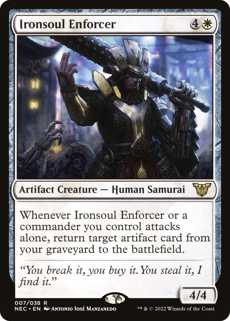 Ironsoul Enforcer (NEC-007) [Neon Dynasty Commander] MTG Single Wizards of the Coast