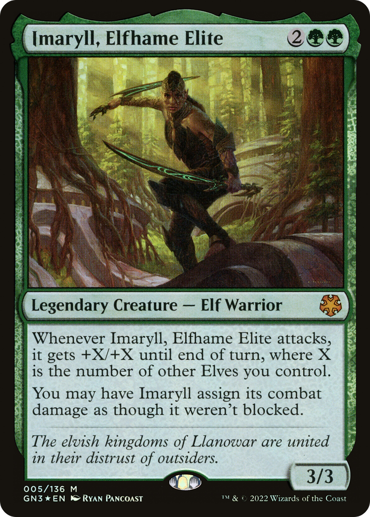 Imaryll, Elfhame Elite (GN3-005) [Misc] Game Night: Free-for-All Foil MTG Single Wizards of the Coast