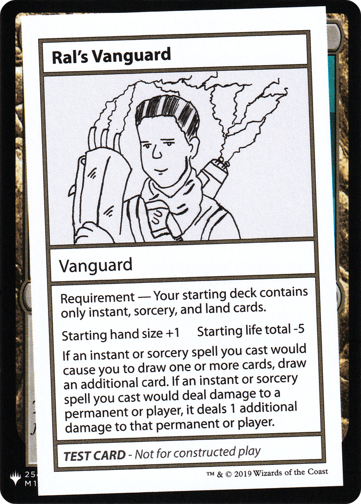 Ral's Vanguard (CMB1-) [Mystery Booster] Playtest Cards 2019 MTG Single Wizards of the Coast