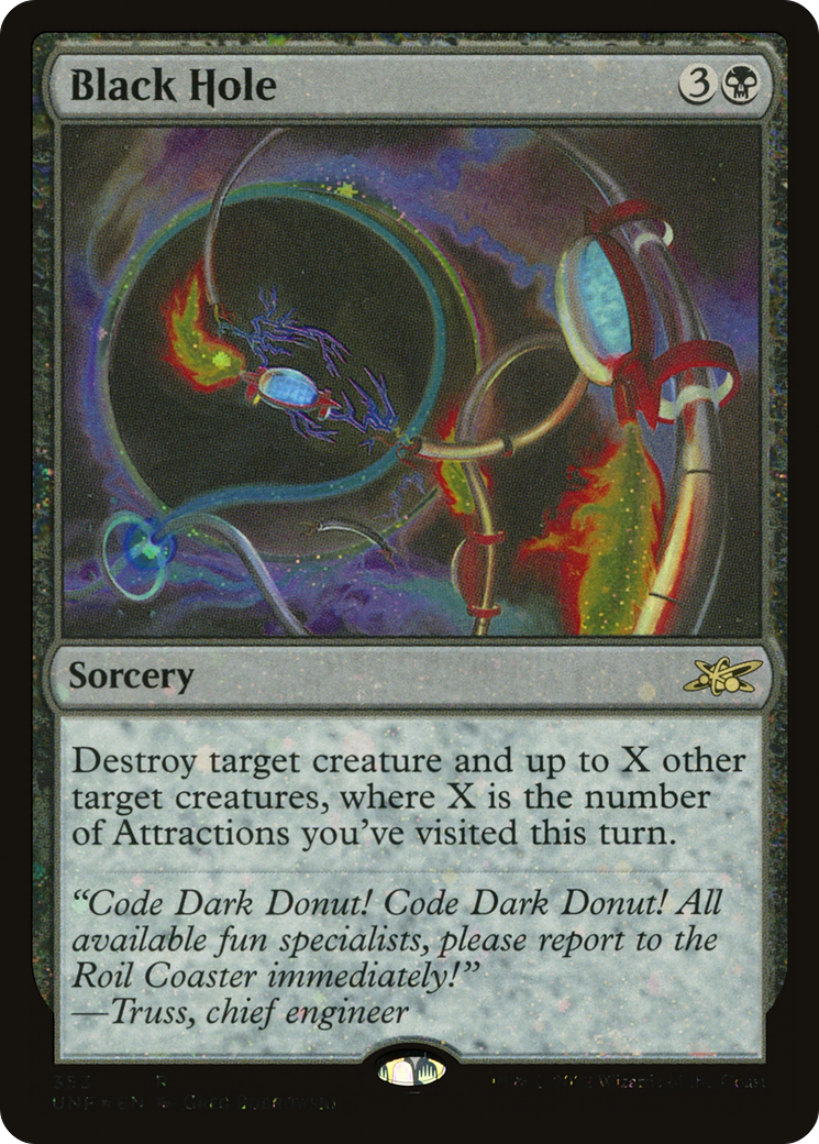 Black Hole (Galaxy Foil) (UNF-353) [Unfinity] Foil MTG Single Wizards of the Coast