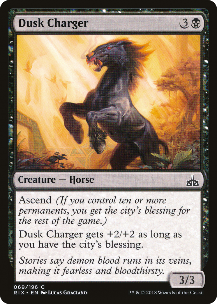 Dusk Charger (RIX-069) [Rivals of Ixalan] Foil MTG Single Wizards of the Coast