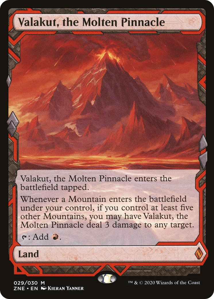 Valakut, the Molten Pinnacle (ZNE-029) [Zendikar Rising Expeditions] Foil MTG Single Wizards of the Coast