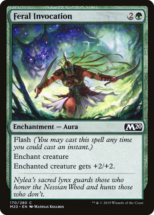 Feral Invocation (M20-170) [Core Set 2020] MTG Single Wizards of the Coast