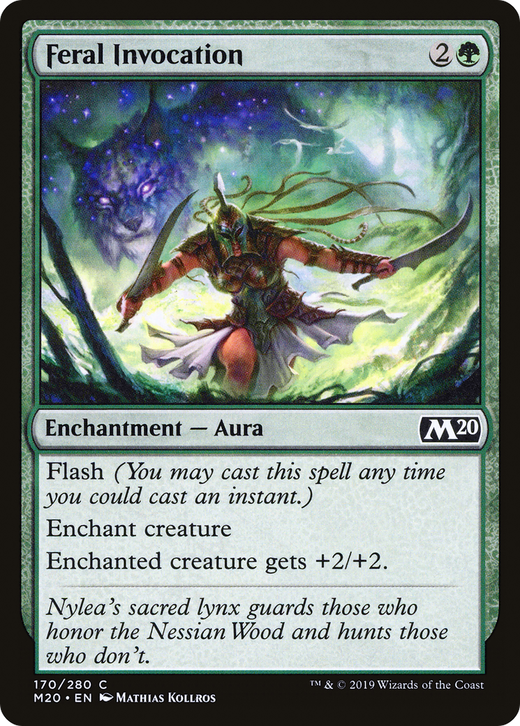 Feral Invocation (M20-170) [Core Set 2020] Foil MTG Single Wizards of the Coast