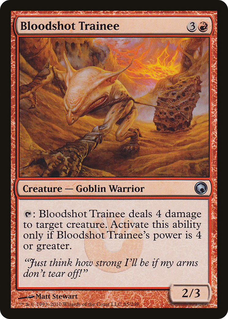 Bloodshot Trainee (SOM-085) [Scars of Mirrodin] MTG Single Wizards of the Coast