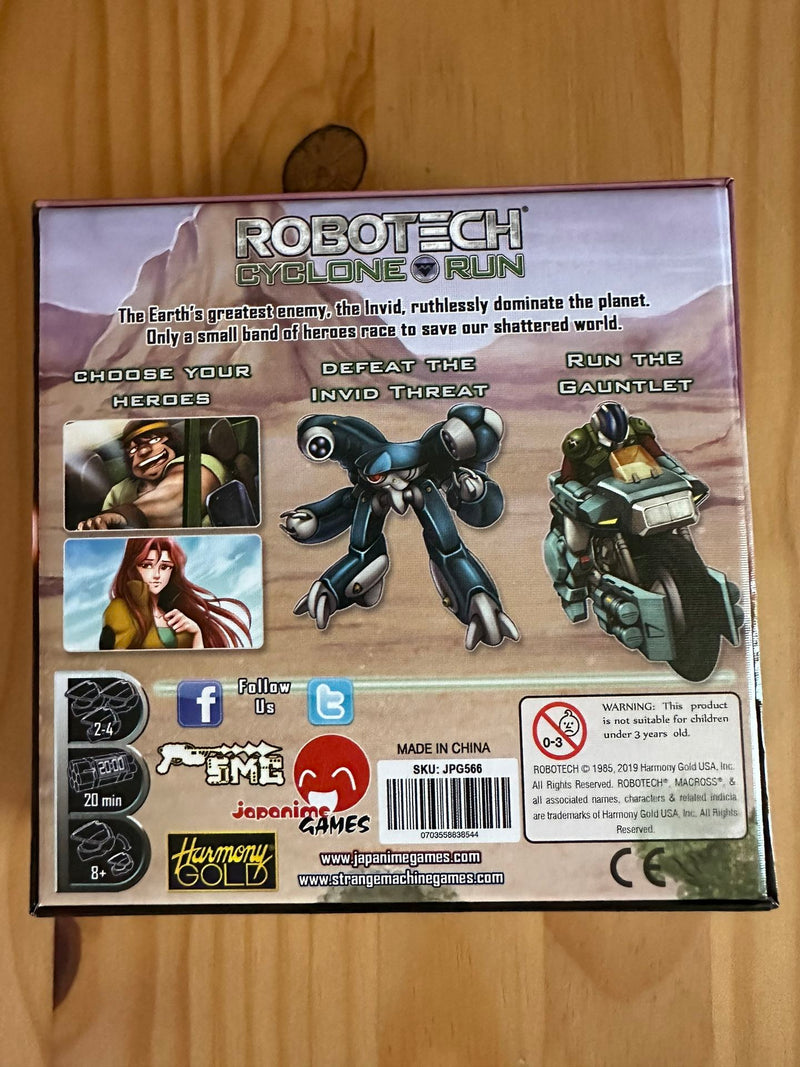 Robotech: Cyclone Run Board Games Japanime Games
