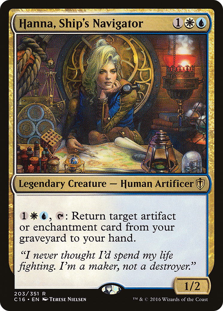 Hanna, Ship's Navigator (C16-203) [Commander 2016] MTG Single Wizards of the Coast