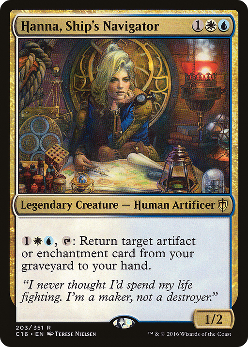 Hanna, Ship's Navigator (C16-203) [Commander 2016] MTG Single Wizards of the Coast