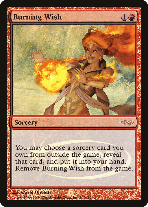 Burning Wish (JDG-005) [Misc] Judge Gift Cards 2009 Foil MTG Single Wizards of the Coast