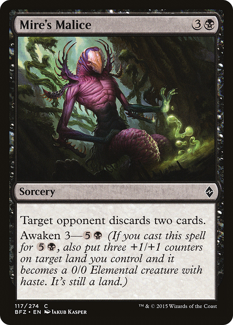 Mire's Malice (BFZ-117) [Battle for Zendikar] Foil MTG Single Wizards of the Coast