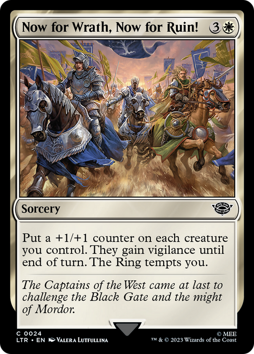 Now for Wrath, Now for Ruin! (LTR-024) [The Lord of the Rings: Tales of Middle-earth] MTG Single Wizards of the Coast