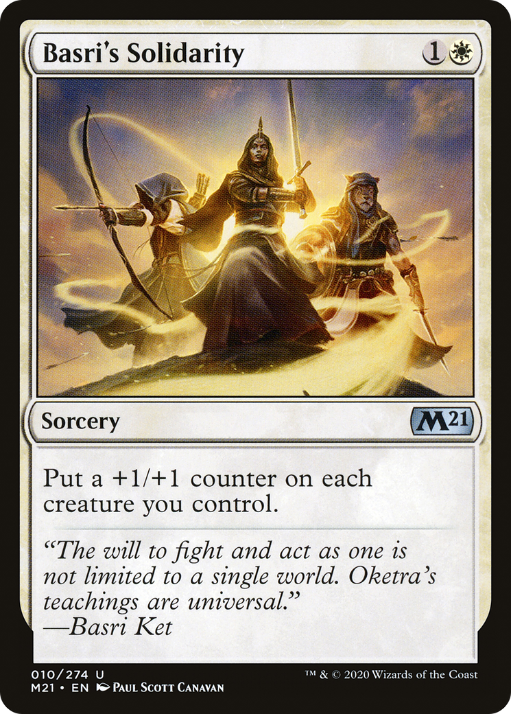 Basri's Solidarity (M21-010) [Core Set 2021] Foil MTG Single Wizards of the Coast