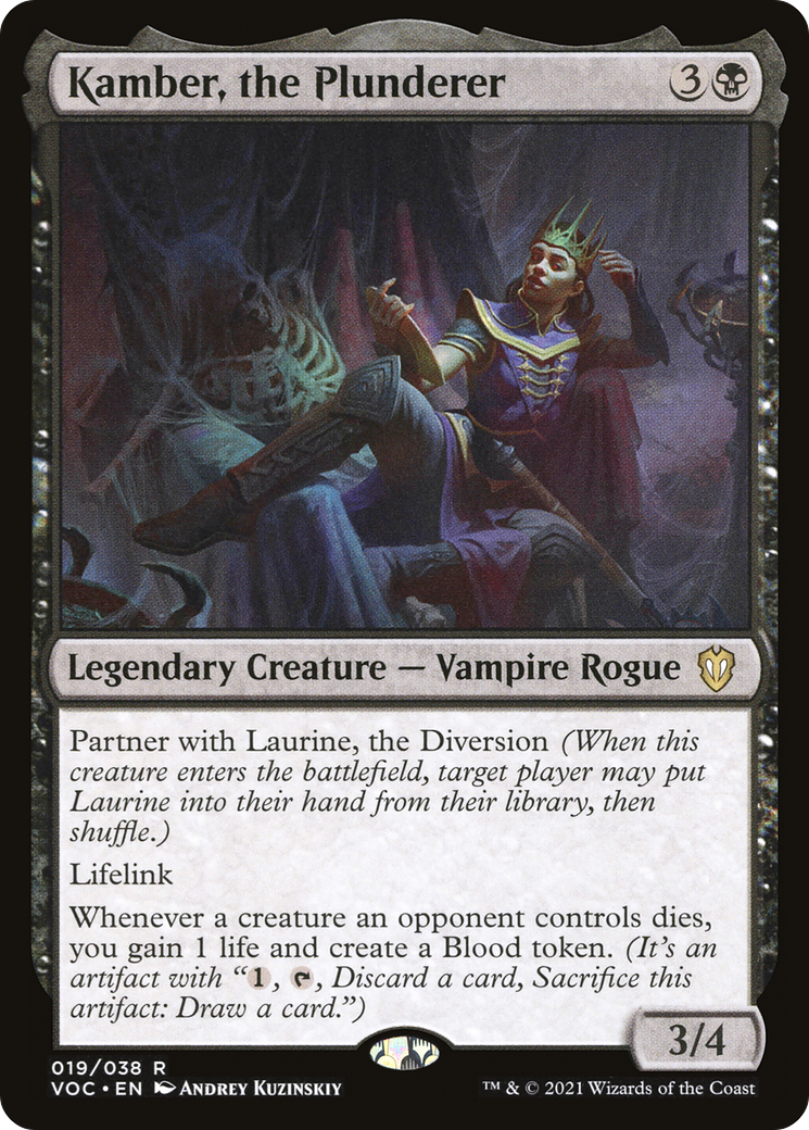 Kamber, the Plunderer (VOC-019) [Crimson Vow Commander] MTG Single Wizards of the Coast
