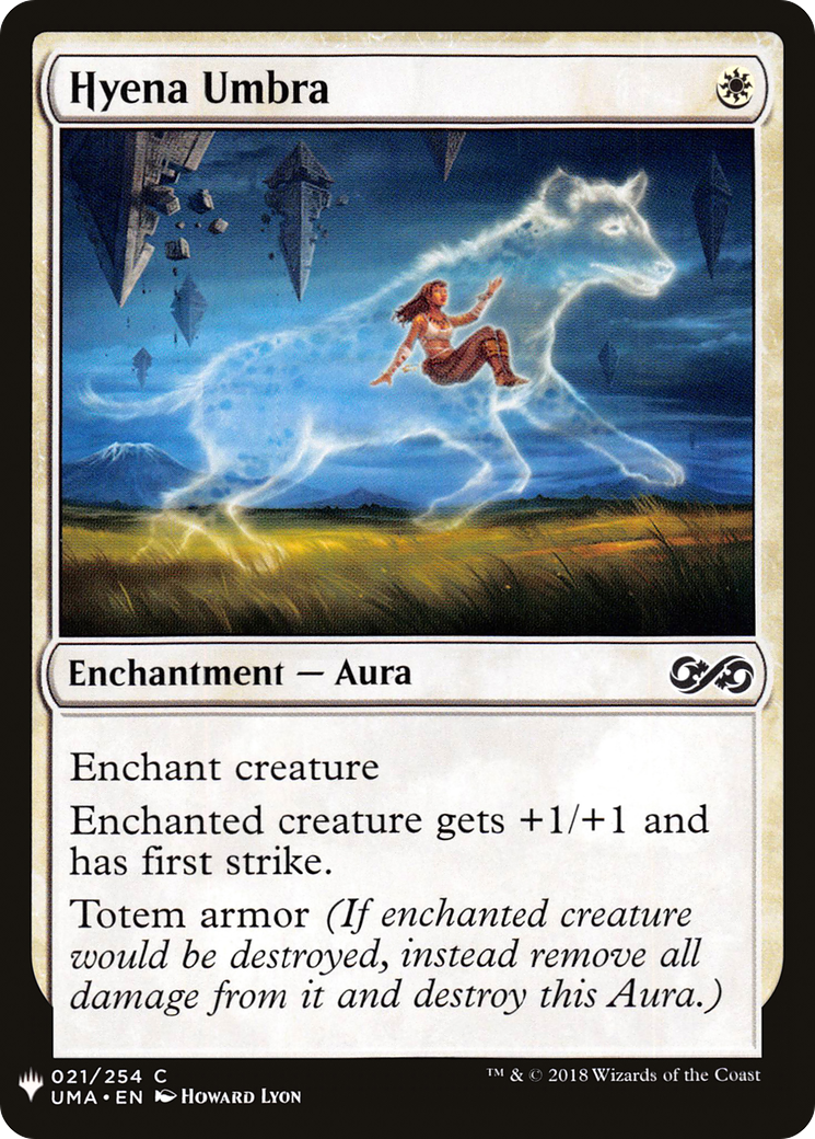 Hyena Umbra (LIST-UMA-21) [Mystery Booster] The List MTG Single Wizards of the Coast
