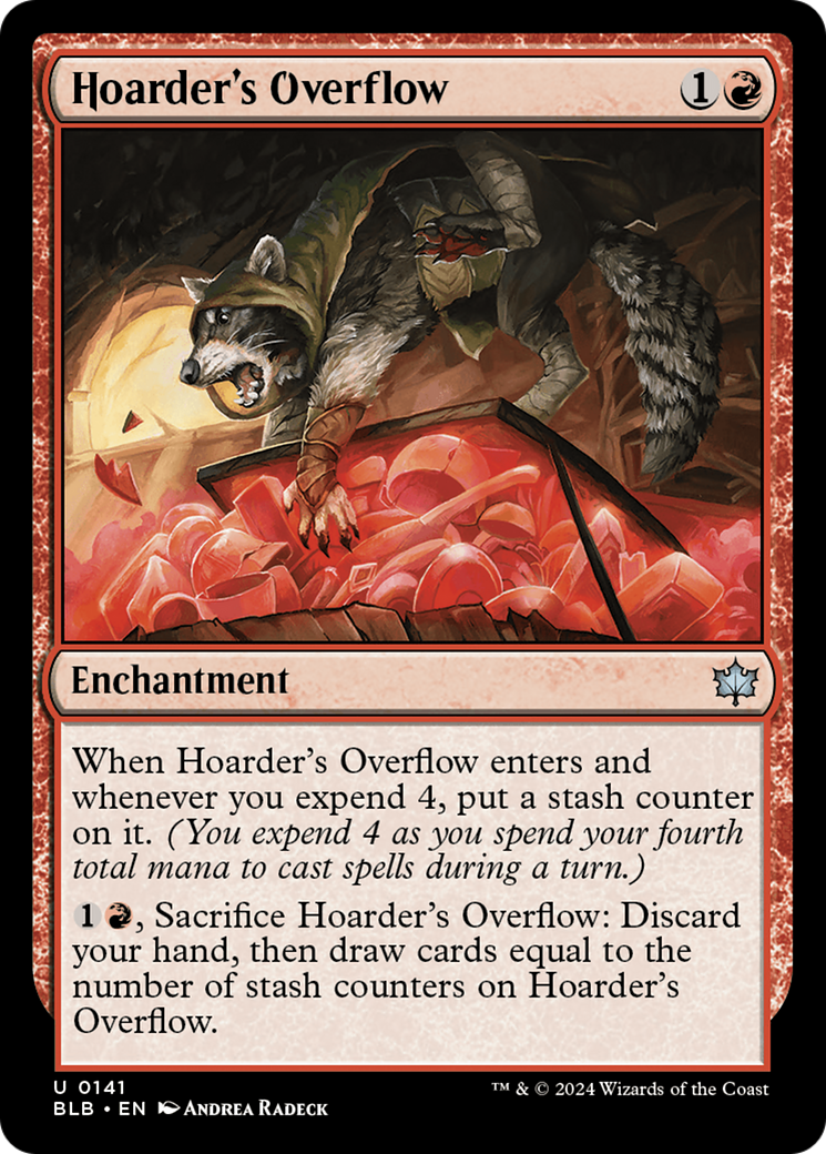 Hoarder's Overflow (BLB-141) [Bloomburrow] MTG Single Wizards of the Coast