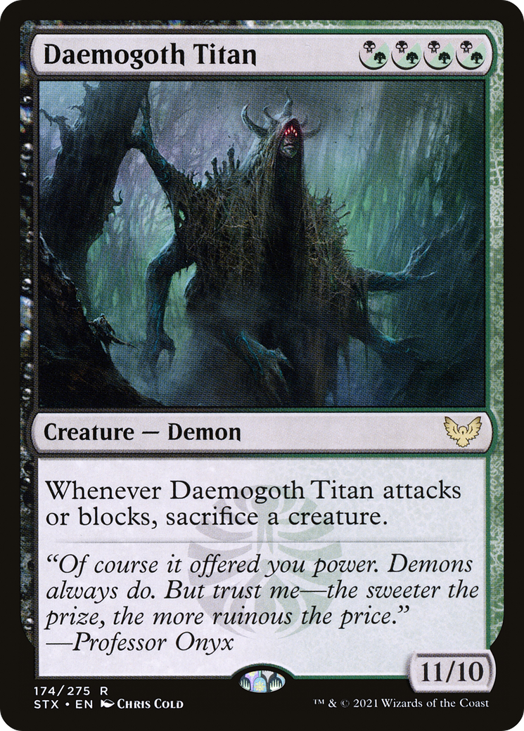 Daemogoth Titan (STX-174) [Strixhaven: School of Mages] Foil MTG Single Wizards of the Coast