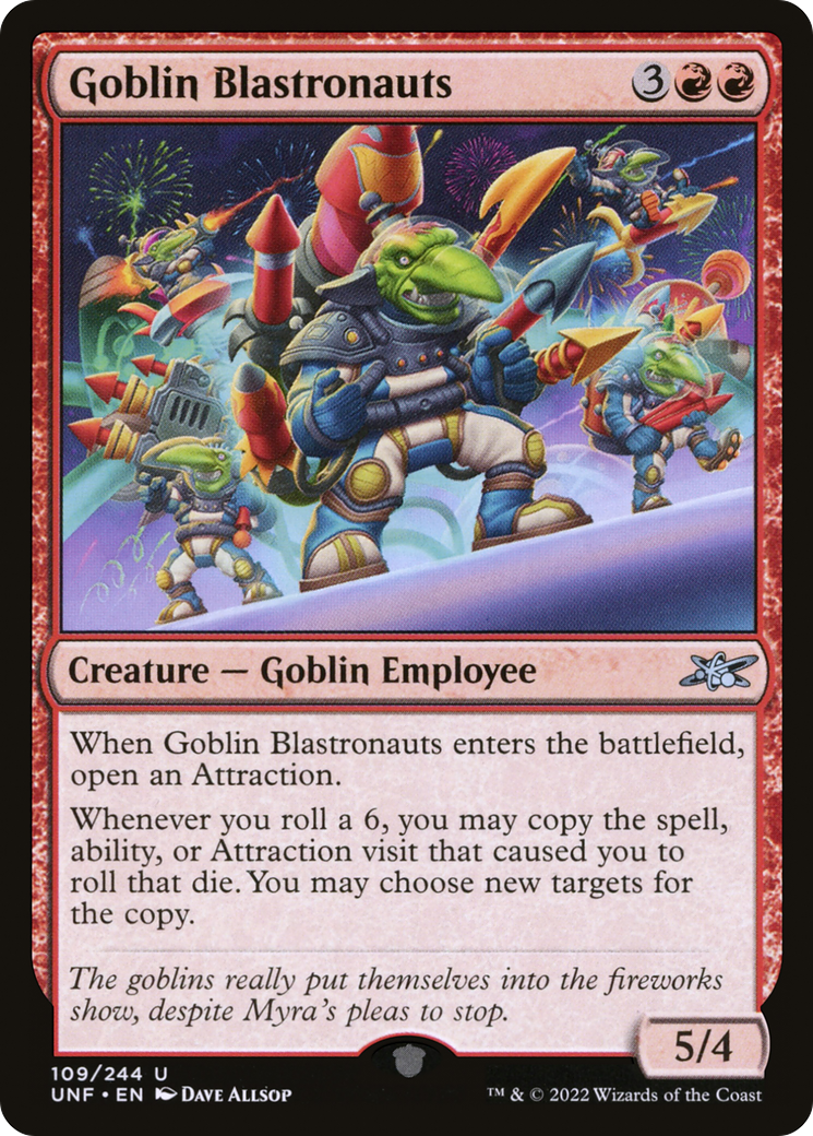 Goblin Blastronauts (UNF-109) [Unfinity] Foil MTG Single Wizards of the Coast