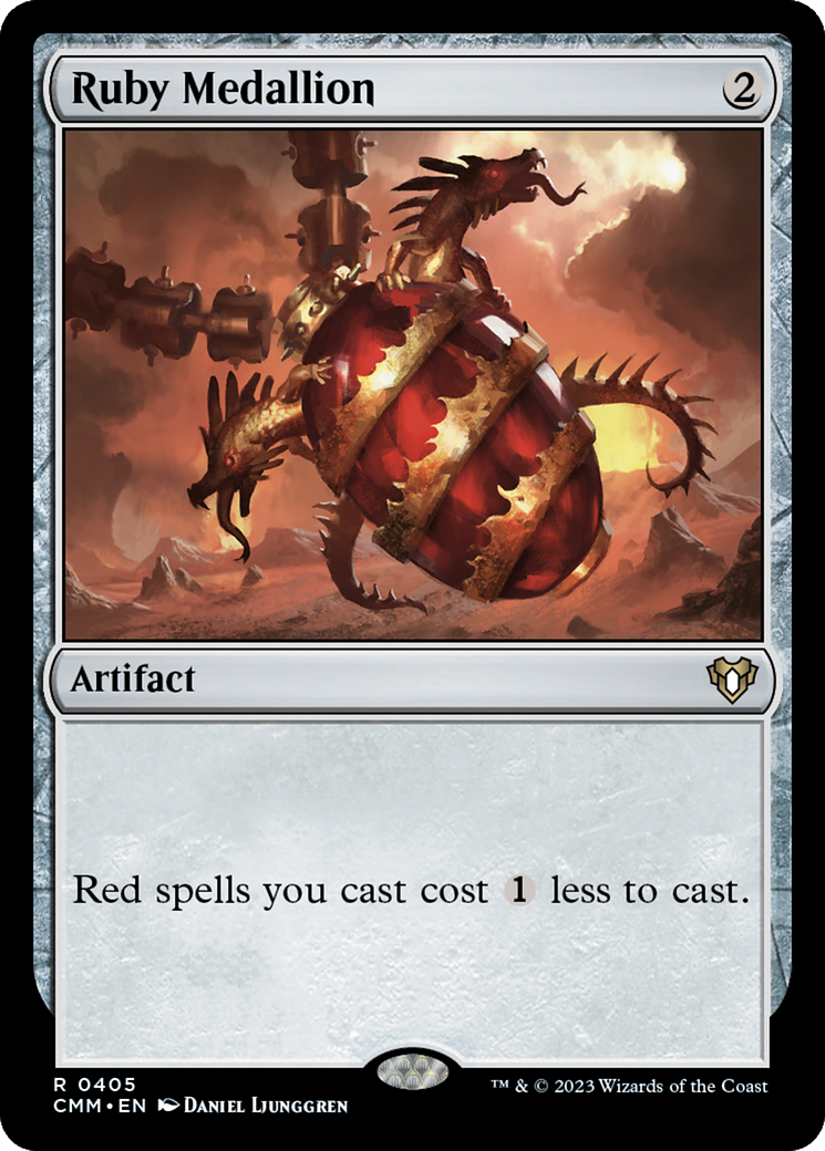 Ruby Medallion (CMM-405) [Commander Masters] Foil MTG Single Wizards of the Coast