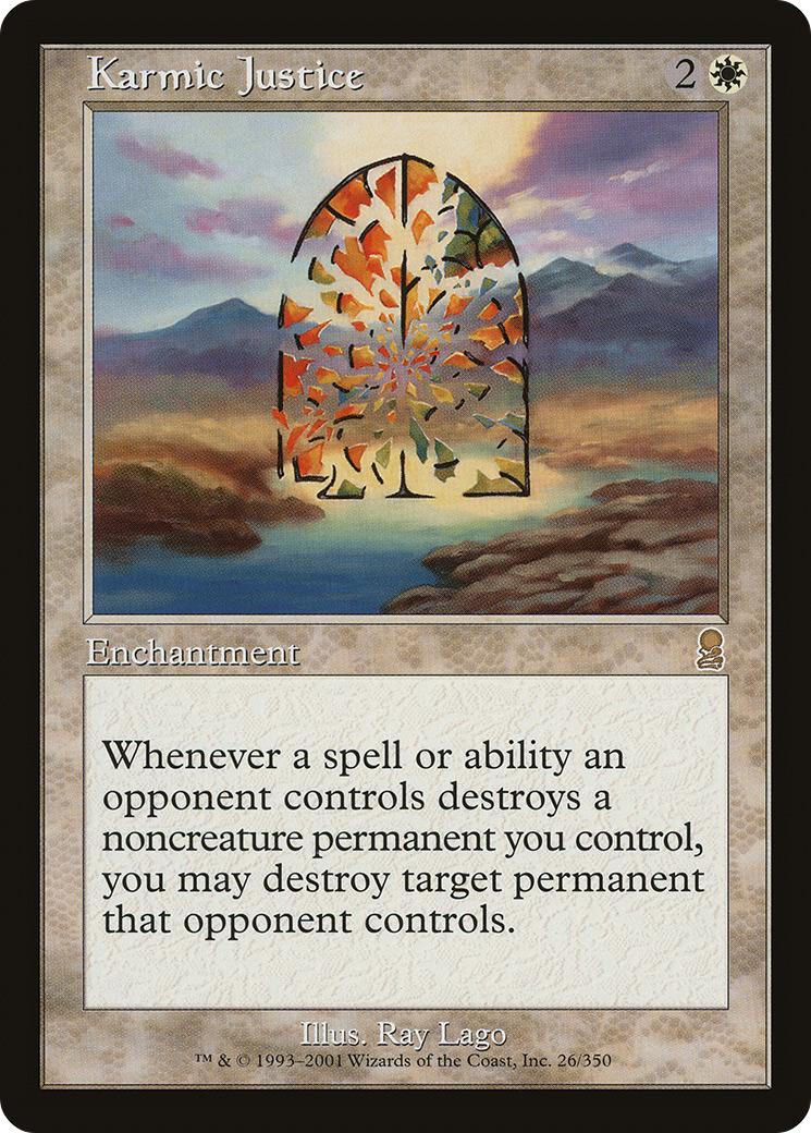 Karmic Justice (ODY-026) [Odyssey] MTG Single Wizards of the Coast