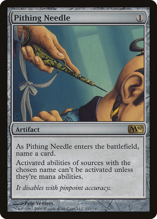 Pithing Needle (M10-217) [Magic 2010] Foil MTG Single Wizards of the Coast