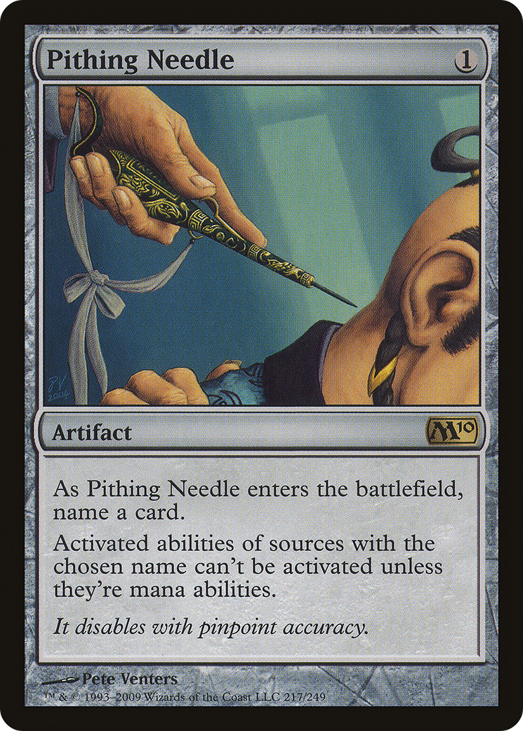 Pithing Needle (M10-217) [Magic 2010] MTG Single Wizards of the Coast