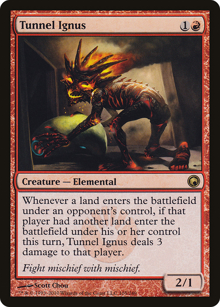 Tunnel Ignus (SOM-105) [Scars of Mirrodin] MTG Single Wizards of the Coast