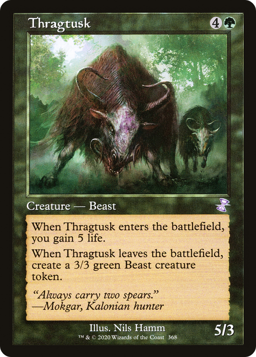 Thragtusk (TSR-368) [Time Spiral Remastered] MTG Single Wizards of the Coast