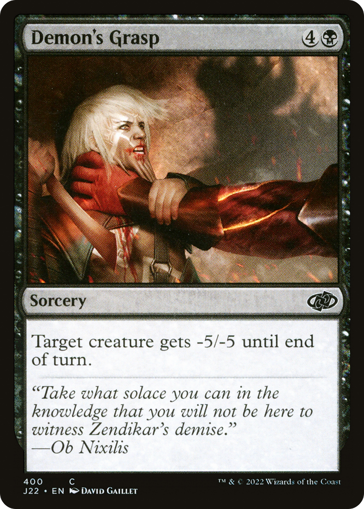 Demon's Grasp (J22-400) [Jumpstart 2022] MTG Single Wizards of the Coast