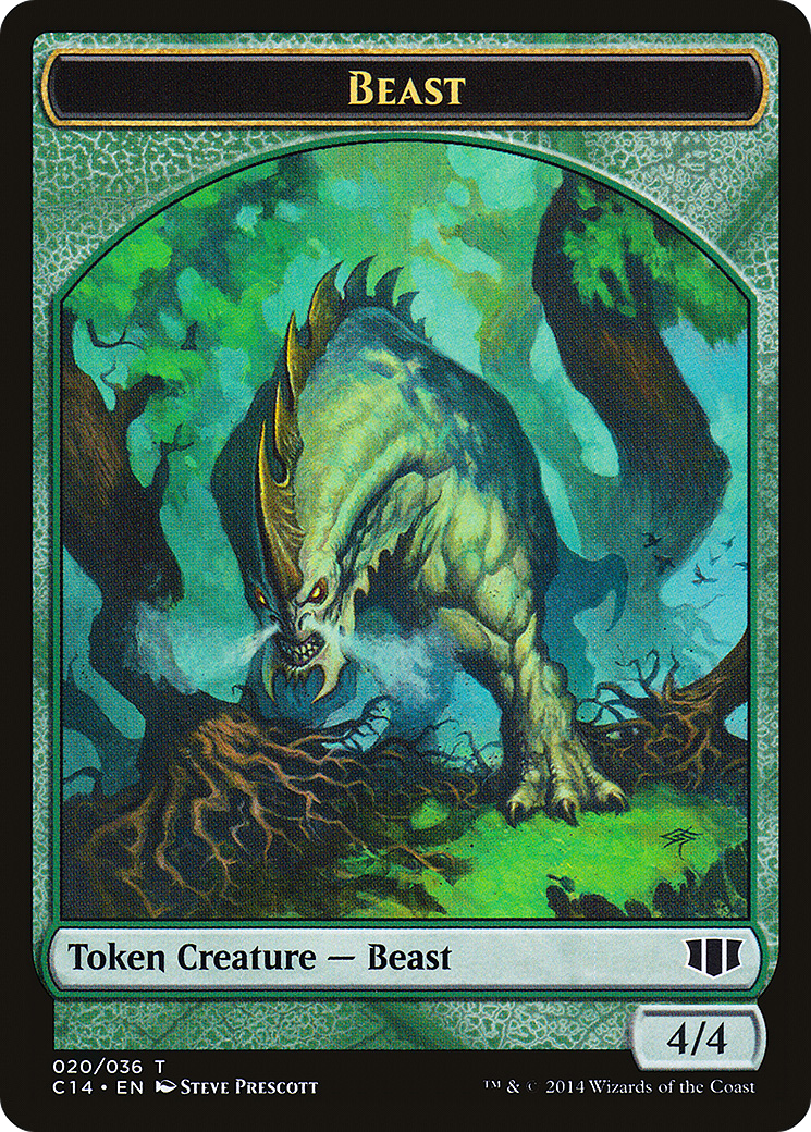 Beast (TC14-020) [Tokens] Commander 2014 Tokens MTG Single Wizards of the Coast