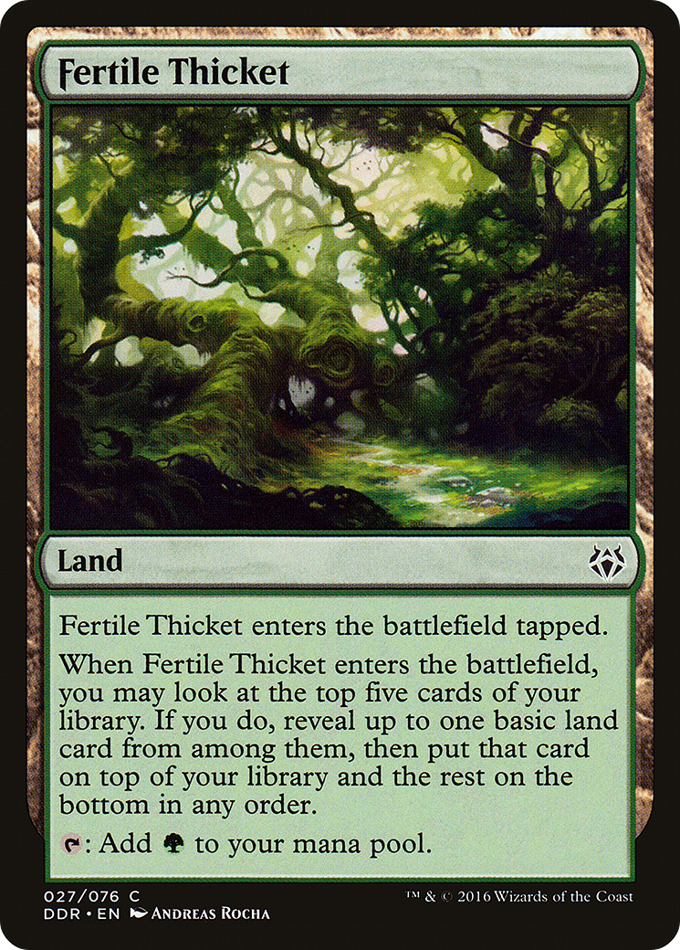Fertile Thicket (DDR-027) [Misc] Duel Decks: Nissa vs. Ob Nixilis MTG Single Wizards of the Coast