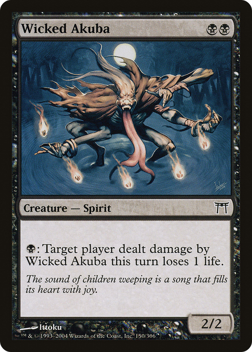 Wicked Akuba (CHK-150) [Champions of Kamigawa] MTG Single Wizards of the Coast