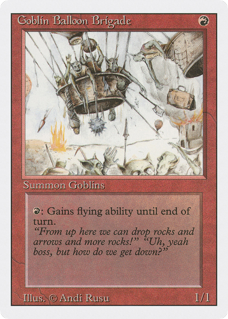 Goblin Balloon Brigade (3ED-154) [Revised Edition] MTG Single Magic: The Gathering